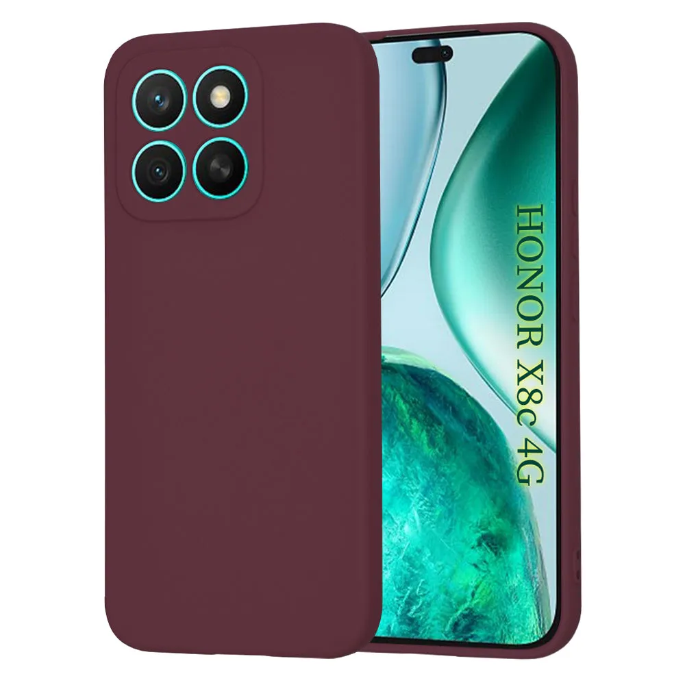 Custodia per Honor X8c, Techsuit, SoftFlex, Vinaccia - immagine 1