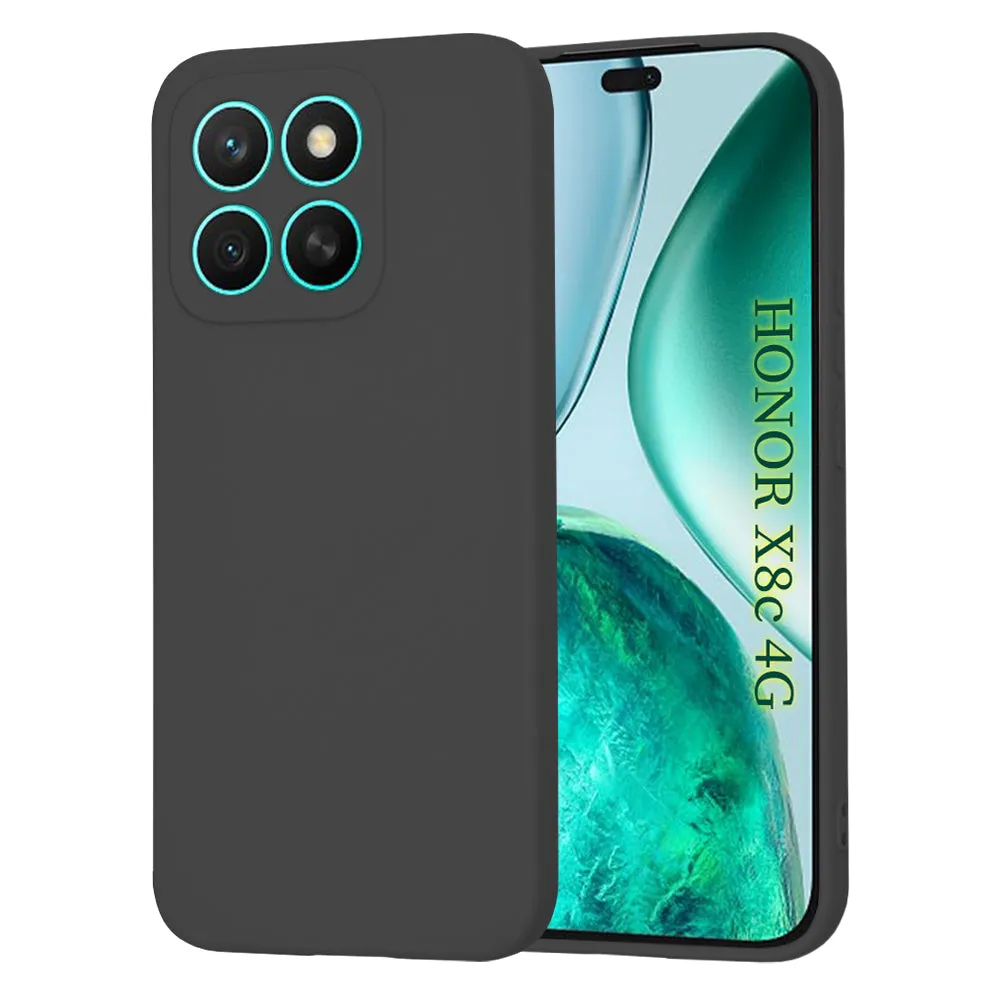 Custodia per Honor X8c, Techsuit, SoftFlex, Nera - immagine 1