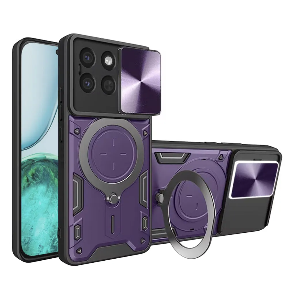 Custodia per Honor X8c, Techsuit, CamGuard Pro, Viola - immagine 1