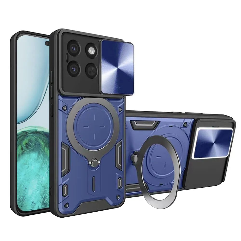 Custodia per Honor X8c, Techsuit, CamGuard Pro, Blu - immagine 1