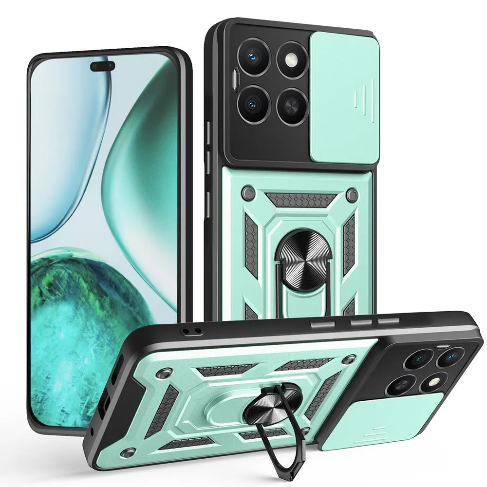 Custodia per Honor X8c, Techsuit, CamShield, Verde - immagine 1