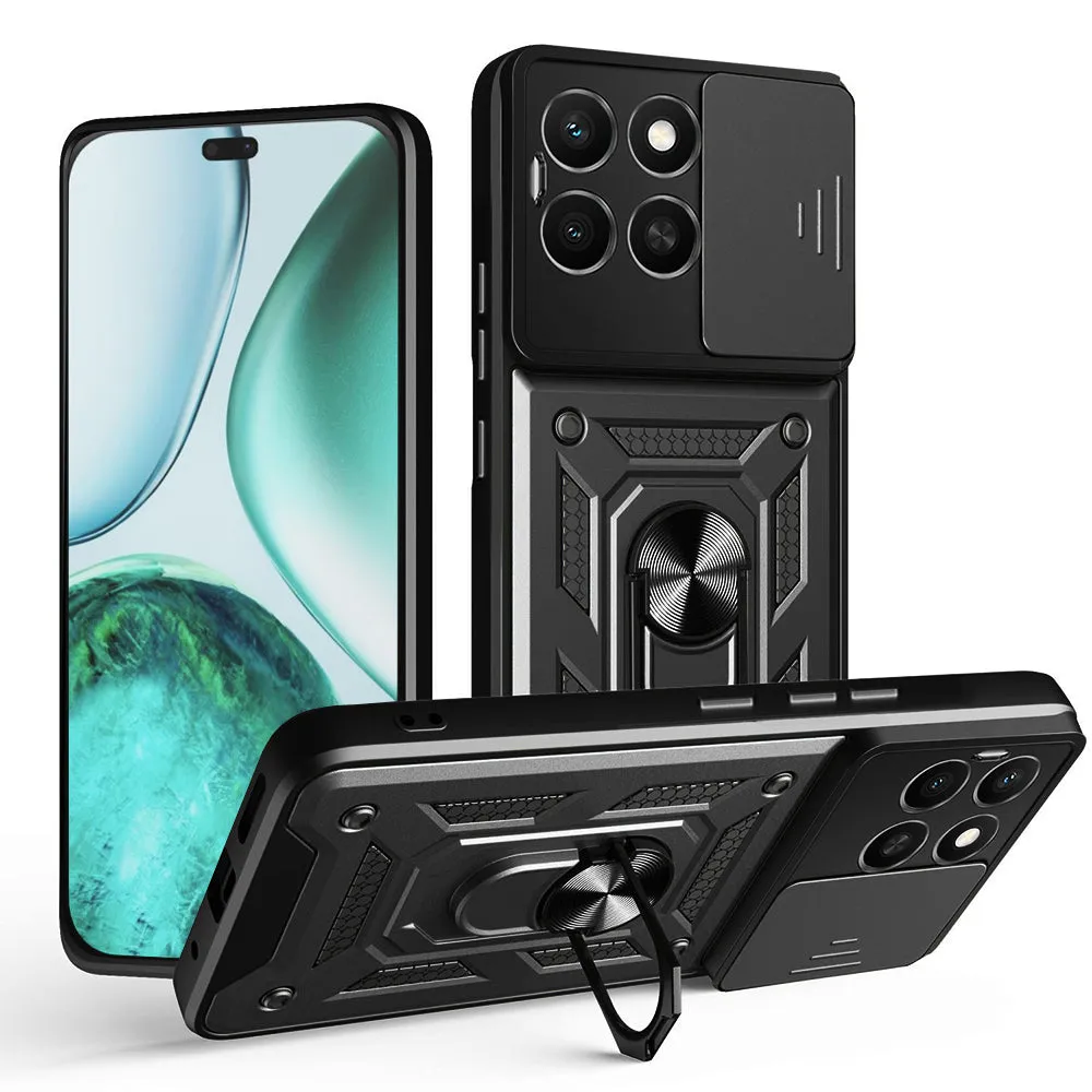 Custodia per Honor X8c, Techsuit, CamShield, Nera - immagine 1