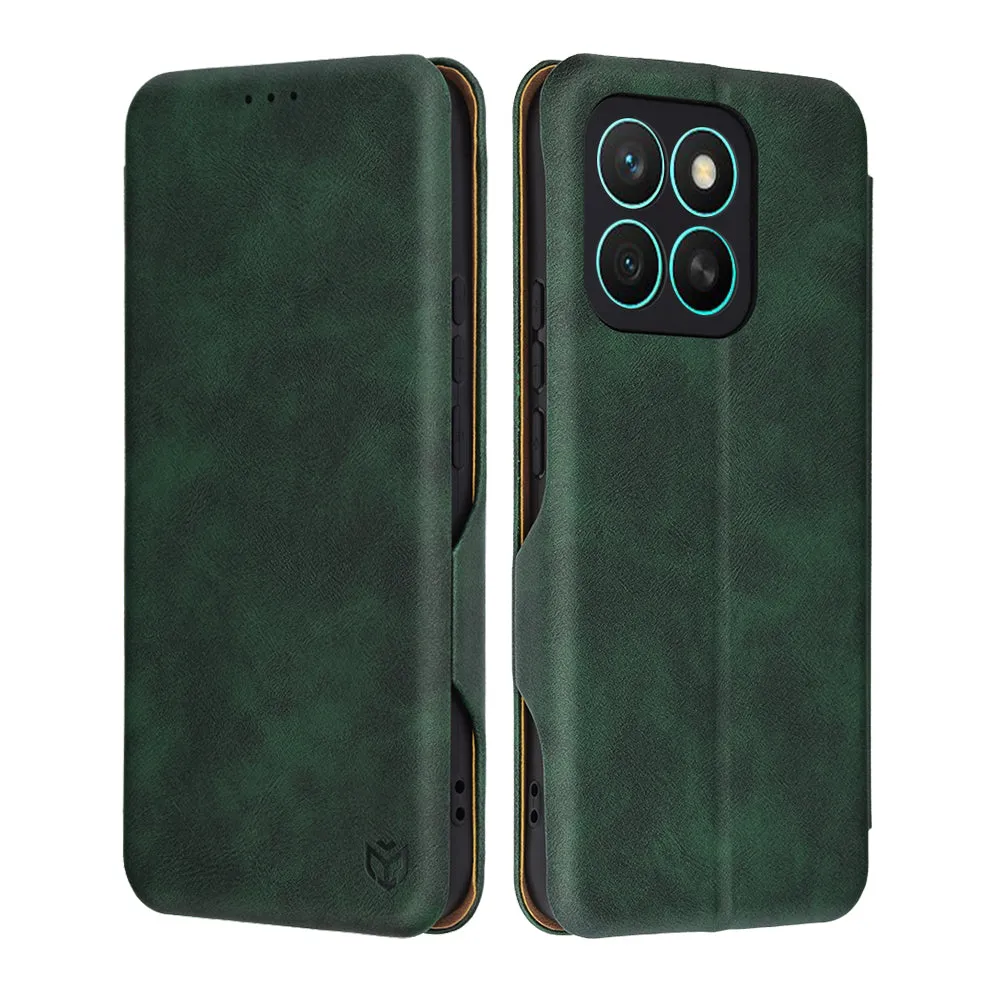 Custodia per Honor X8c, Techsuit, Safe Wallet Plus, Verde - immagine 1