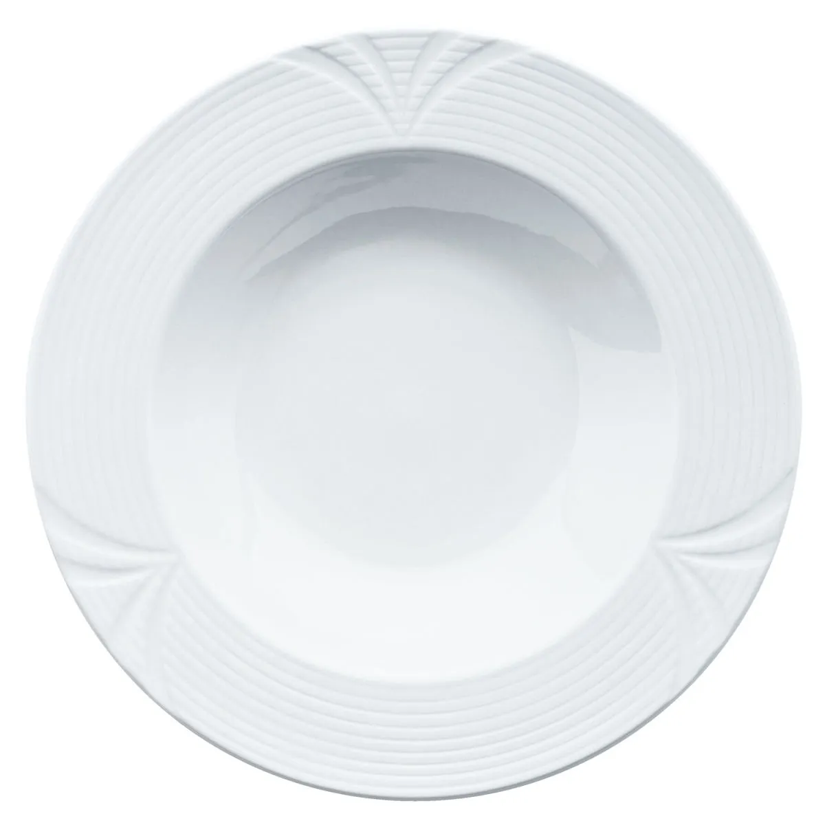 6x PULSIVA Piatto Rena fondo; 340 ml, 23x4.2 cm (ØxH); bianco; rotonda; 6 pz. / Pacco - immagine 1