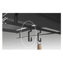 Gancio portamestolo FRAME Nero AFCGMESFRAME1 - immagine 1
