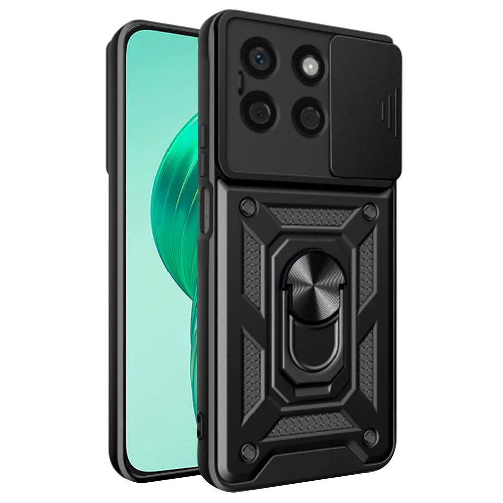 Custodia per Honor X8b, Techsuit, CamShield, Nera - immagine 1