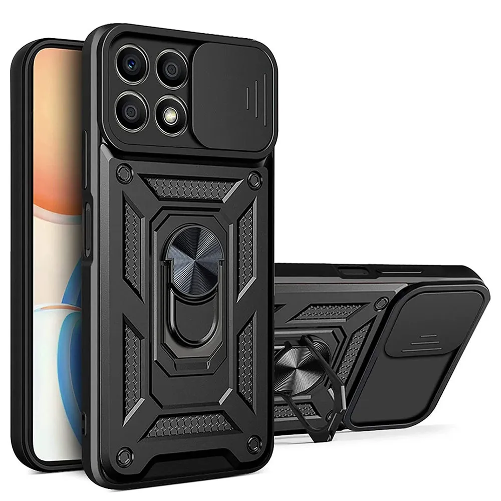 Custodia per Honor X8a, Techsuit, CamShield, Nera - immagine 1