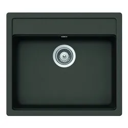 Lavello 1 vasca (57x51cm) NEMO Asphalt Ruvido opaco NEMN100043 - immagine 1