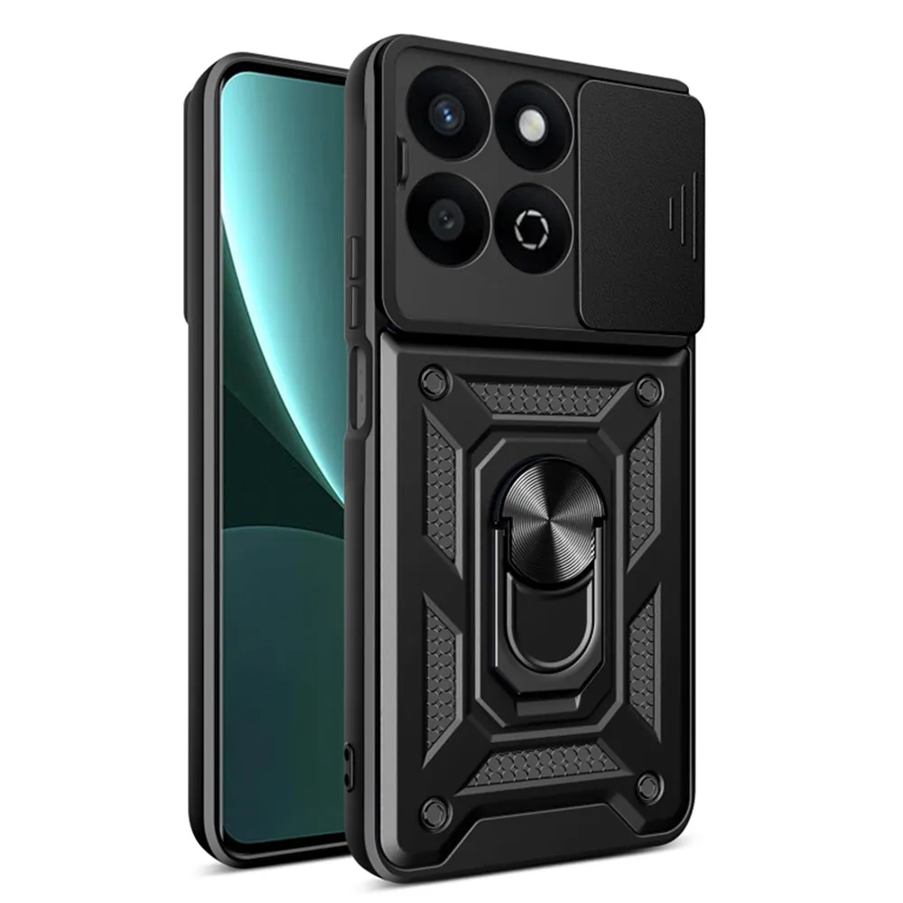 Custodia per Honor X7c / 200 Smart, Techsuit, CamShield, Nera - immagine 1