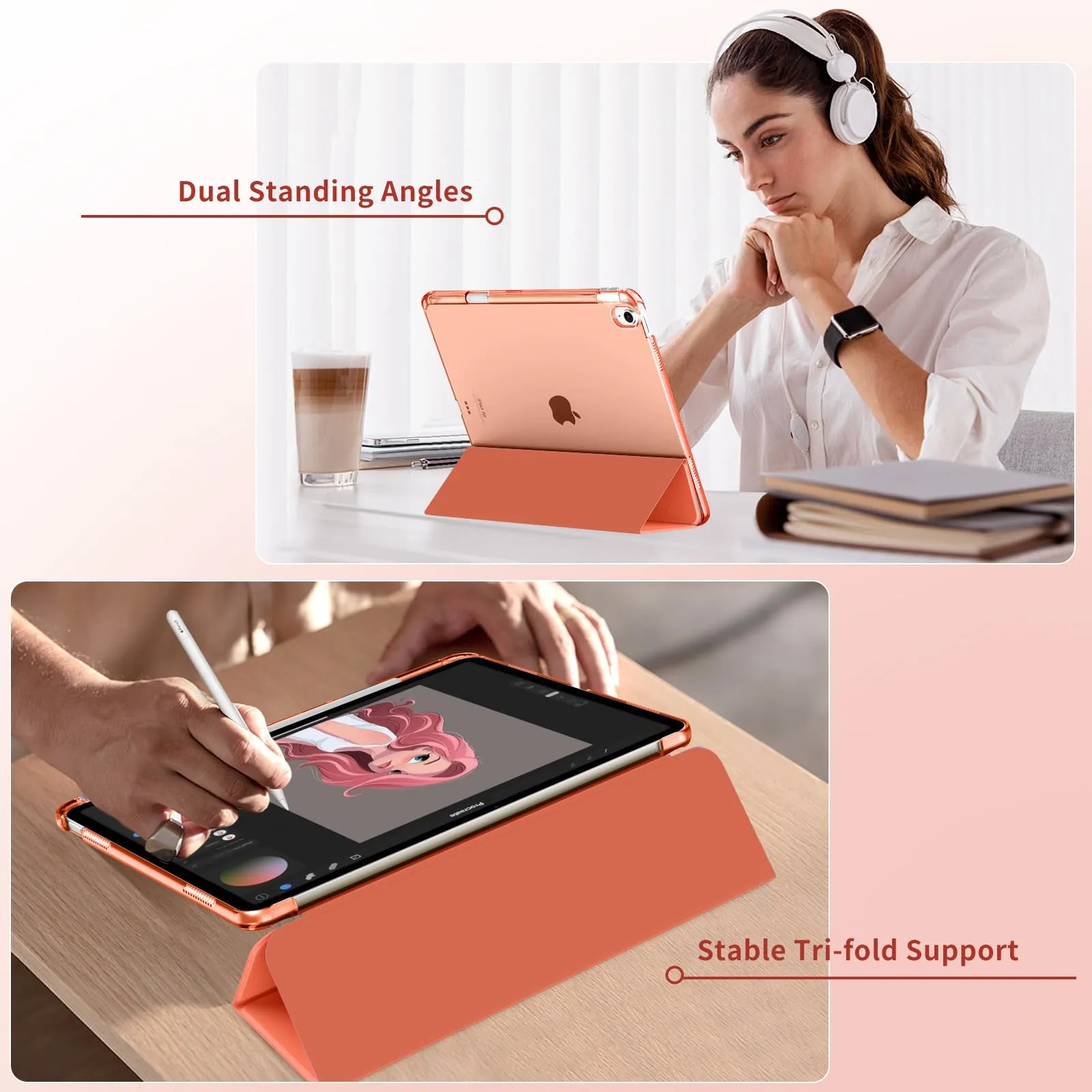 MoKo Cover per iPad Air 13 Pollici Case (M4/M3/M2) con Portapenna - immagine 4