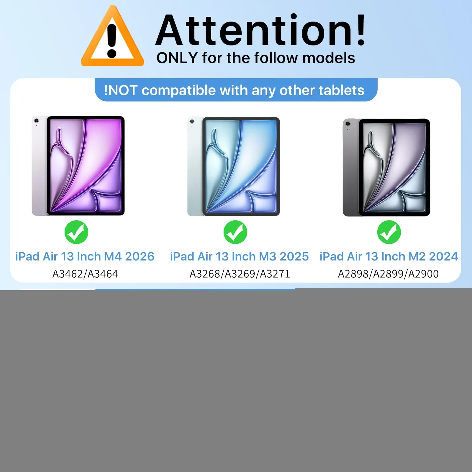 MoKo Cover per iPad Air 13 Pollici Case (M4/M3/M2) con Portapenna - immagine 2