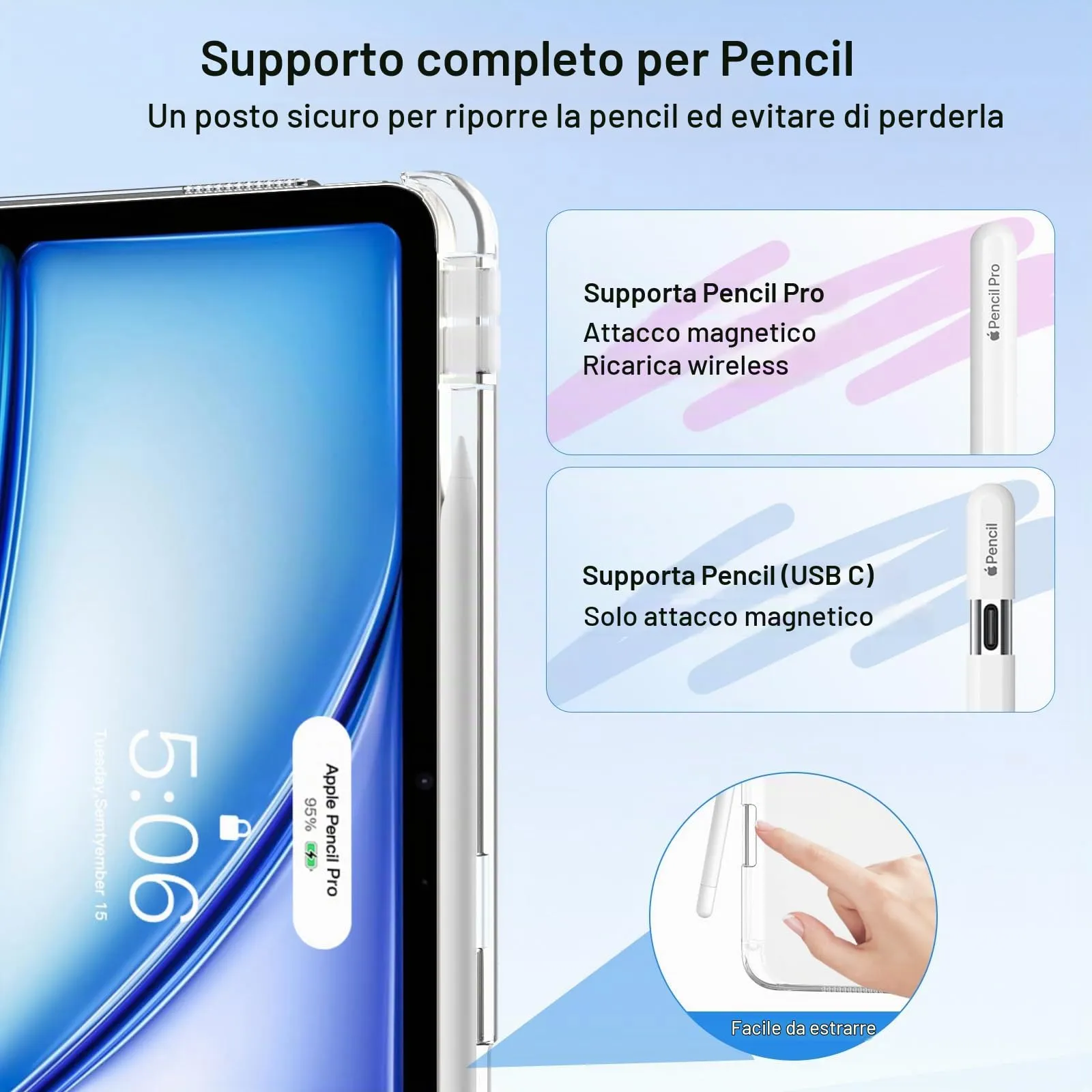 MoKo Cover per iPad Air 13 Pollici Case (M4/M3/M2) con Portapenna - immagine 6