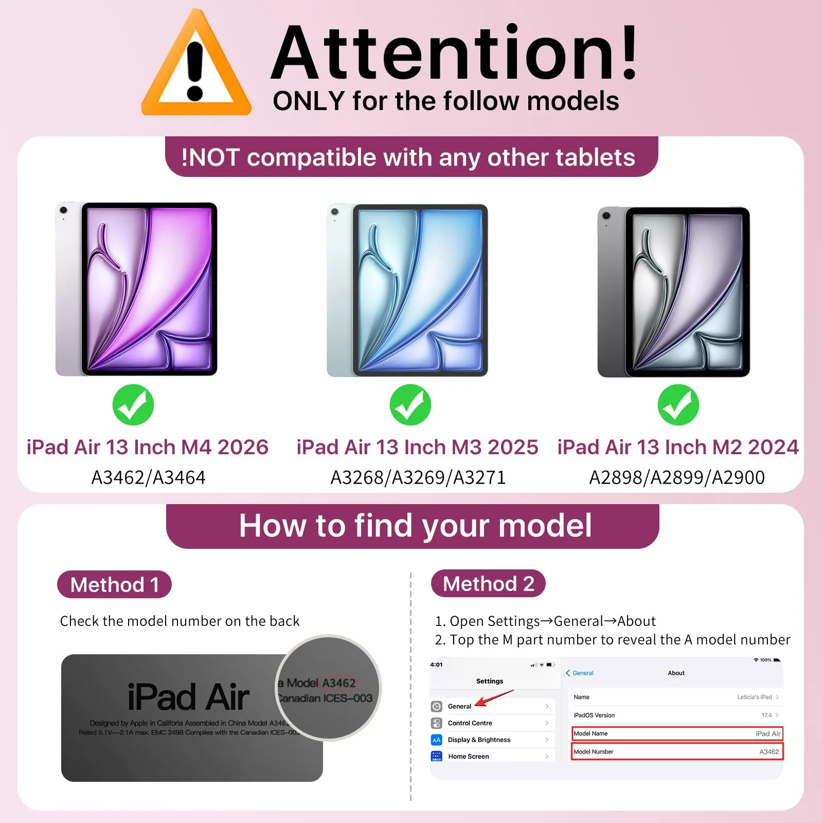 MoKo Cover per iPad Air 13 Pollici Case (M4/M3/M2) con Portapenna - immagine 2