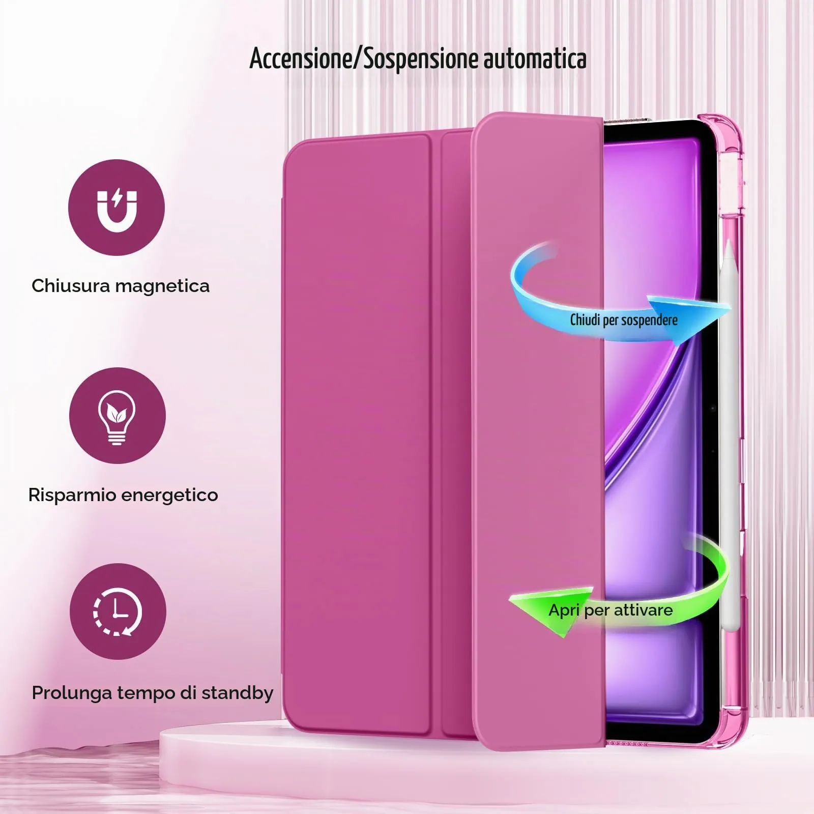 MoKo Cover per iPad Air 13 Pollici Case (M4/M3/M2) con Portapenna - immagine 5