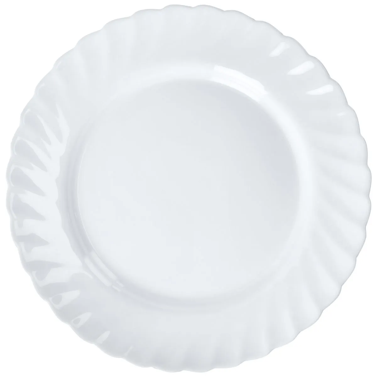 6x Arcoroc Piatto Trianon piano; 27 cm (Ø); bianco; rotonda; 6 pz. / Pacco - immagine 1