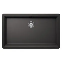 Lavello 1 vasca (75x45,6cm) BROOKLYN Nero assoluto Ruvido opaco BYKN100XLA13 - immagine 1
