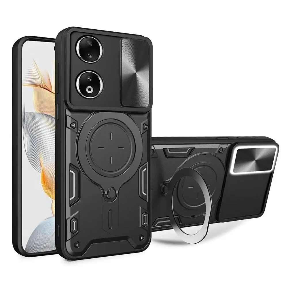 Custodia per Honor X7b 5G / 90 Smart / X7b 4G, Techsuit, CamGuard Pro, Nera - immagine 1