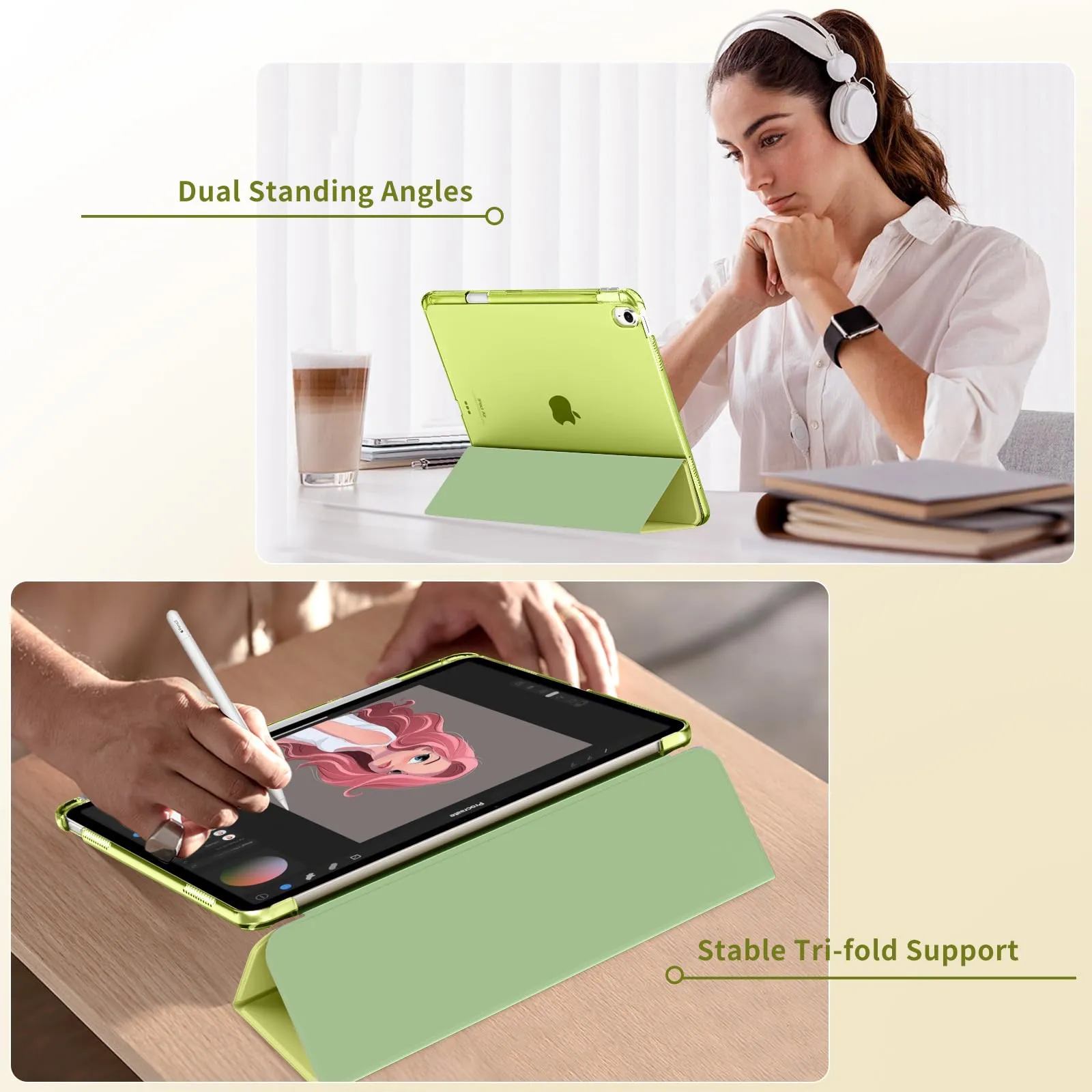 MoKo Cover per iPad Air 13 Pollici Case (M4/M3/M2) con Portapenna - immagine 4