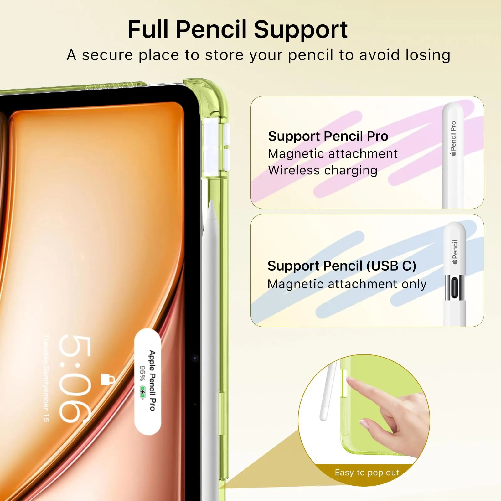 MoKo Cover per iPad Air 13 Pollici Case (M4/M3/M2) con Portapenna - immagine 6