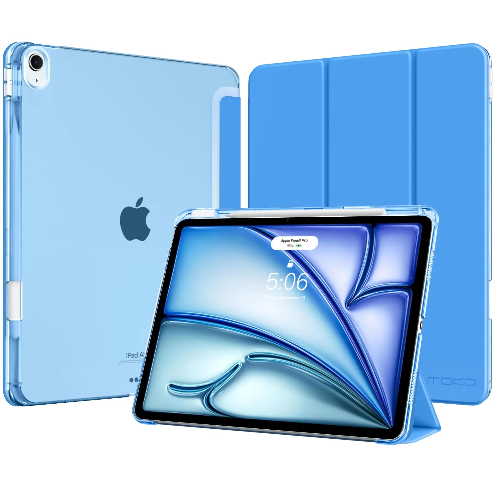 MoKo Cover per iPad Air 13 Pollici Case (M4/M3/M2) con Portapenna - immagine 1