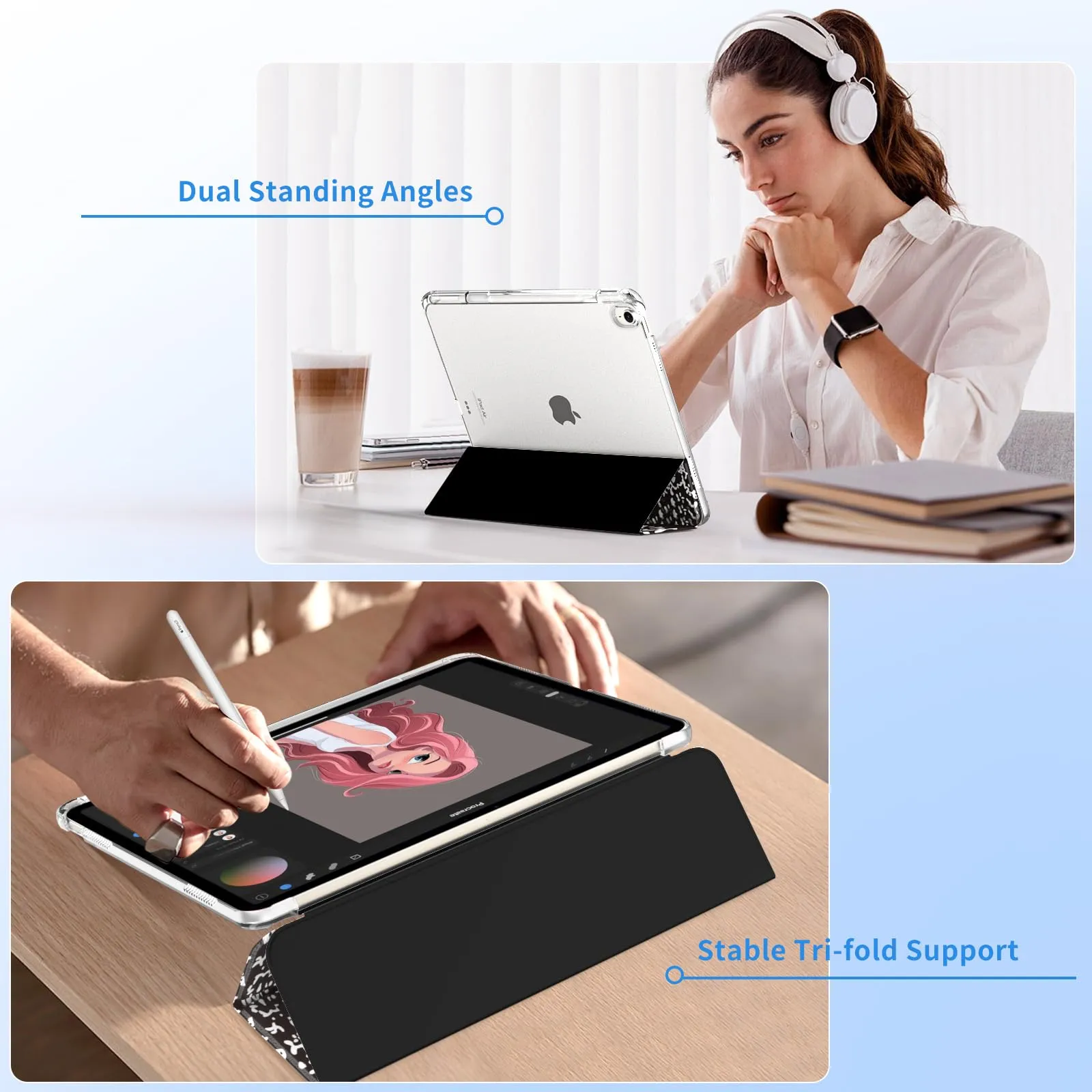 MoKo Cover per iPad Air 13 Pollici Case (M4/M3/M2) con Portapenna - immagine 4