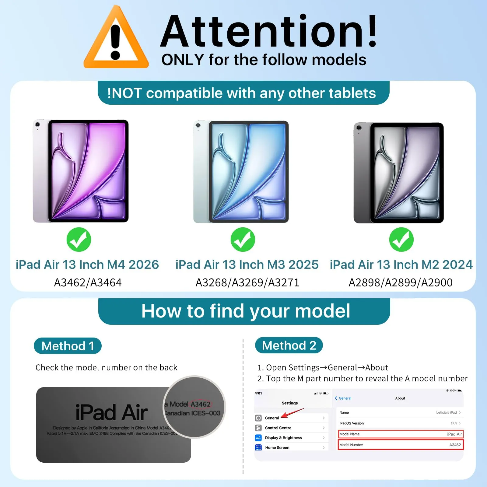 MoKo Cover per iPad Air 13 Pollici Case (M4/M3/M2) con Portapenna - immagine 2