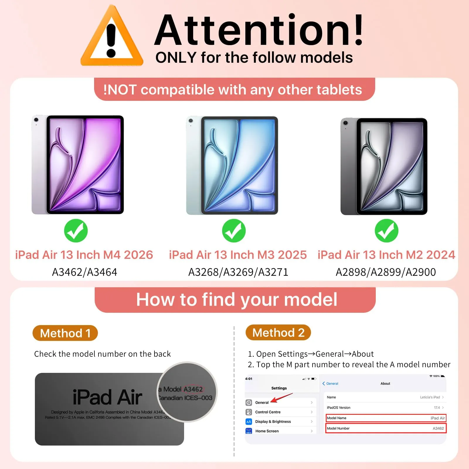 MoKo Cover per iPad Air 13 Pollici Case (M4/M3/M2) con Portapenna - immagine 2