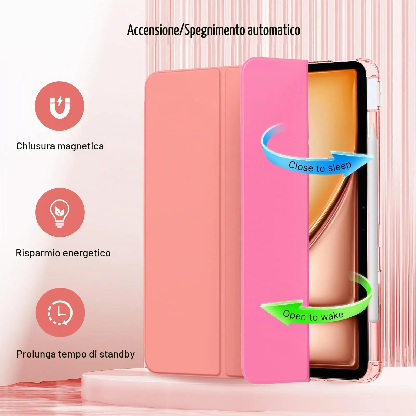 MoKo Cover per iPad Air 13 Pollici Case (M4/M3/M2) con Portapenna - immagine 5