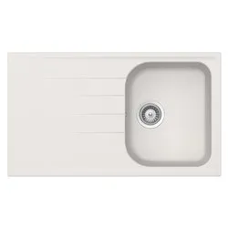Lavello 1 vasca (86x50cm) LITHOS New Alumina Ruvido opaco LITD100A16N - immagine 1