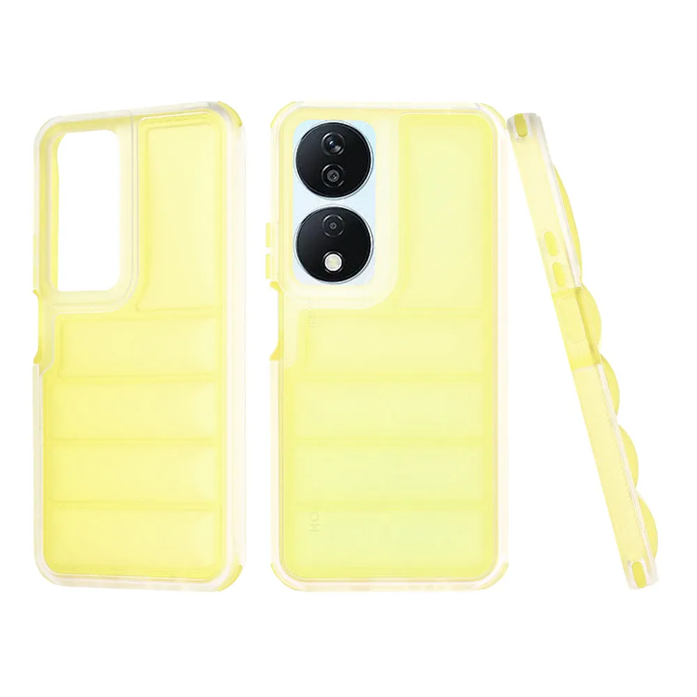 Custodia per Honor X7b 5G / 90 Smart / X7b 4G, Techsuit, Wave Shield, Gialla - immagine 1