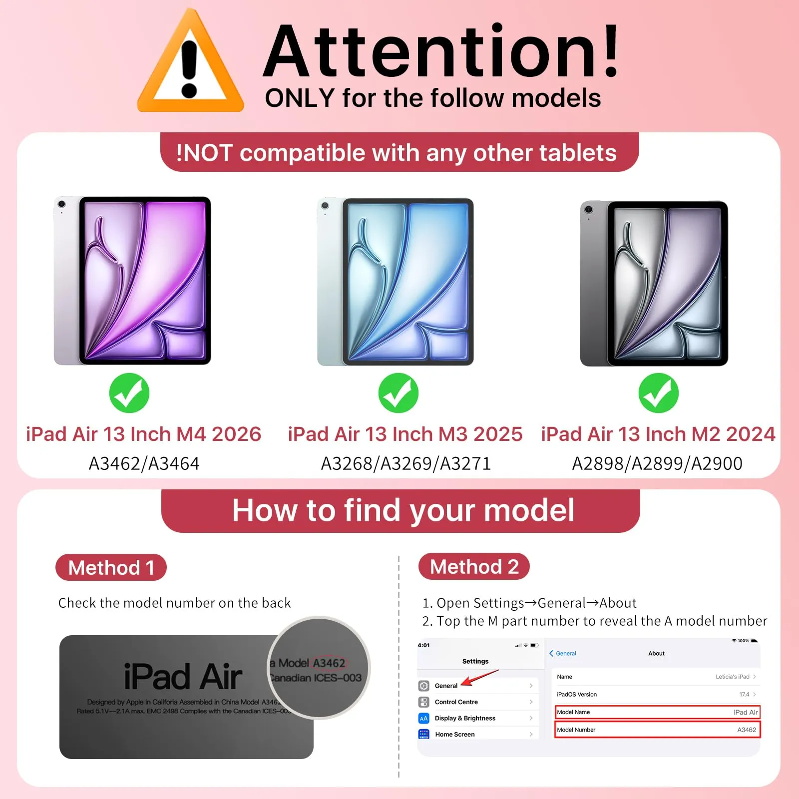 MoKo Cover per iPad Air 13 Pollici Case (M4/M3/M2) con Portapenna - immagine 2
