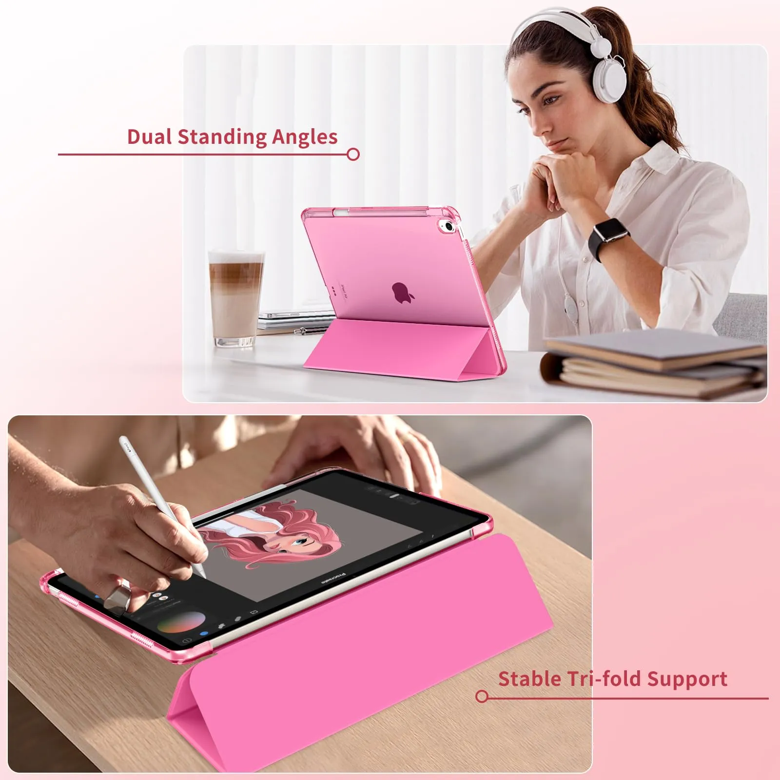 MoKo Cover per iPad Air 13 Pollici Case (M4/M3/M2) con Portapenna - immagine 4