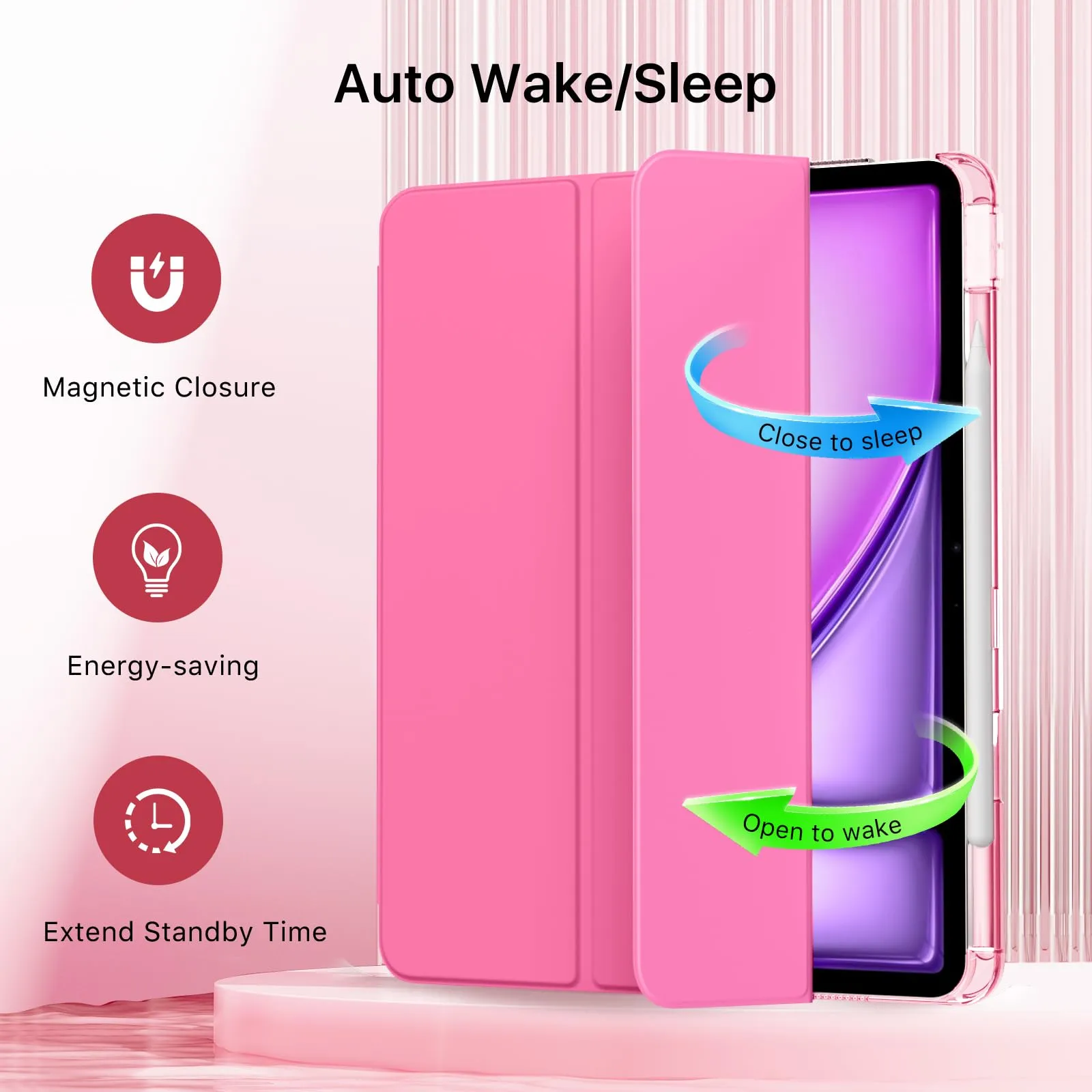 MoKo Cover per iPad Air 13 Pollici Case (M4/M3/M2) con Portapenna - immagine 5