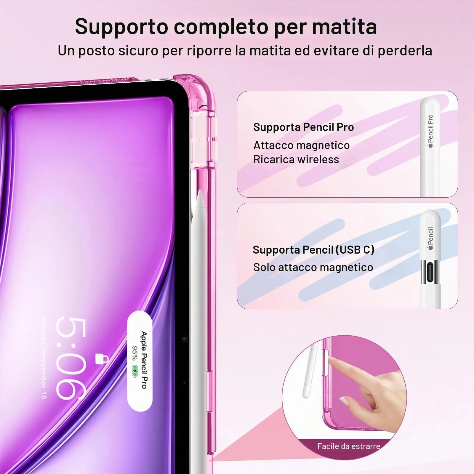 MoKo Cover per iPad Air 13 Pollici Case (M4/M3/M2) con Portapenna - immagine 6