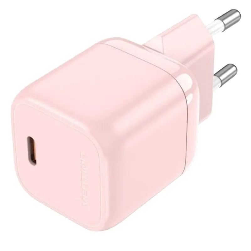 Caricatore da muro USB-C Vention FAKP0-EU PD 30W Rosa - immagine 1