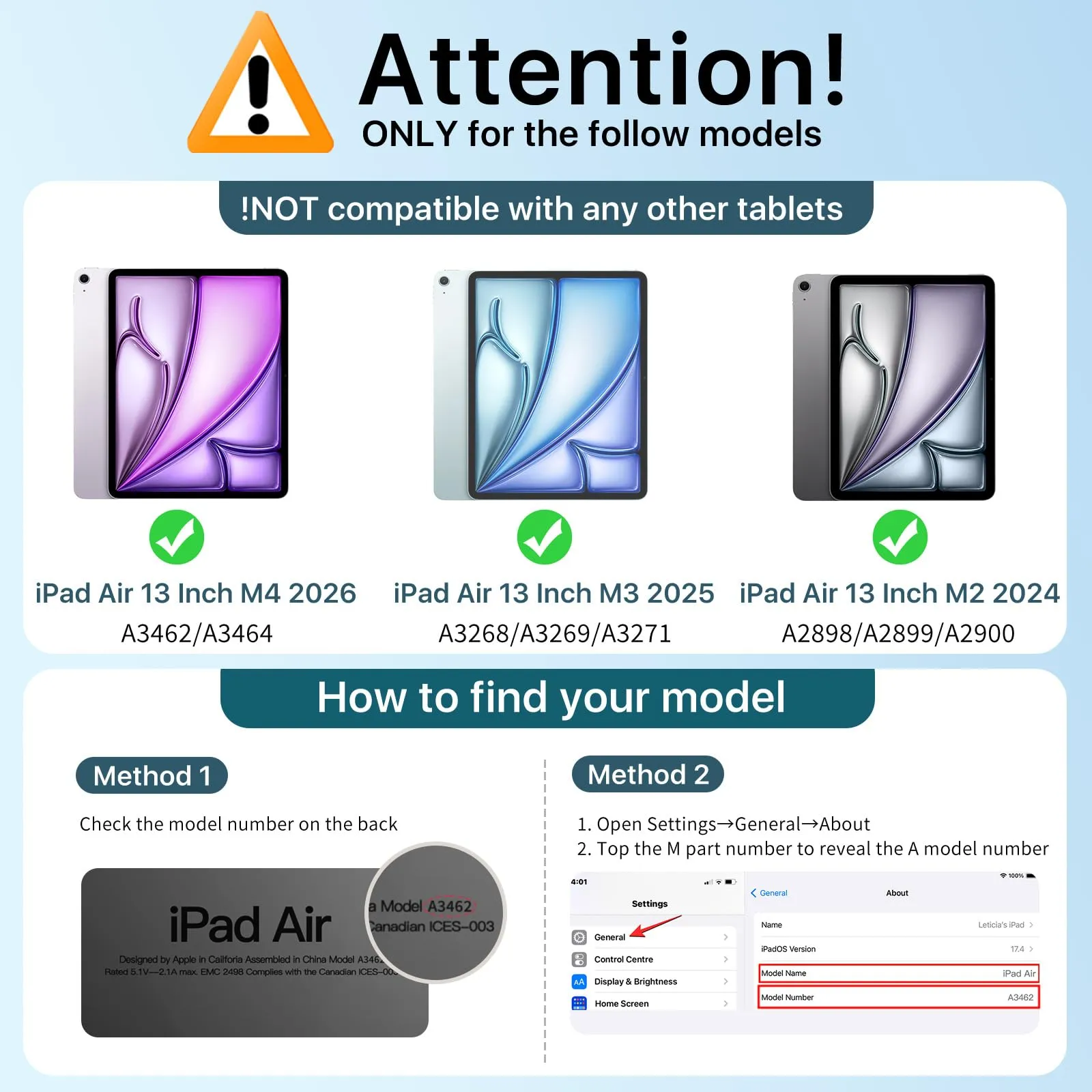 MoKo Cover per iPad Air 13 Pollici Case (M4/M3/M2) con Portapenna - immagine 2