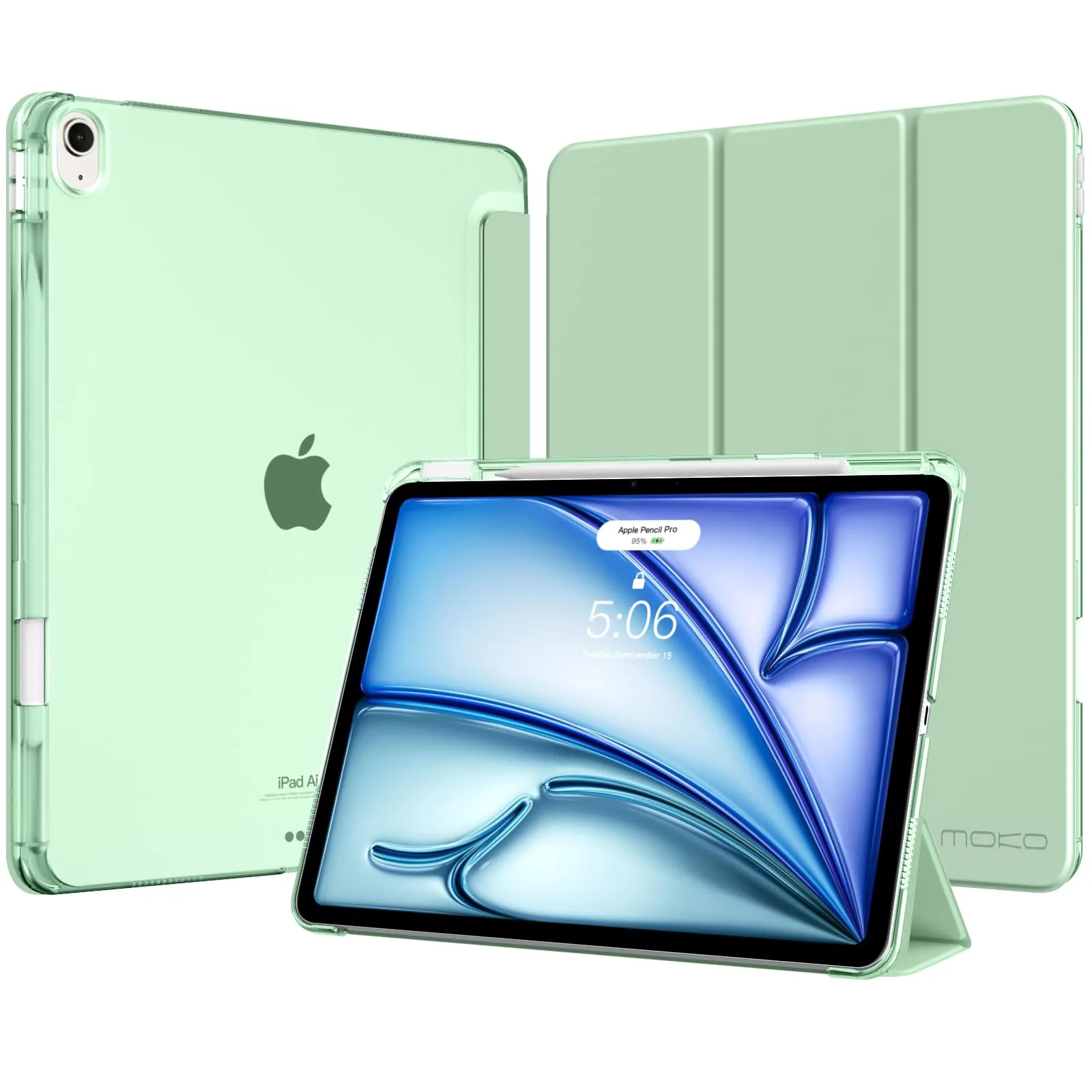 MoKo Cover per iPad Air 13 Pollici Case (M4/M3/M2) con Portapenna - immagine 1