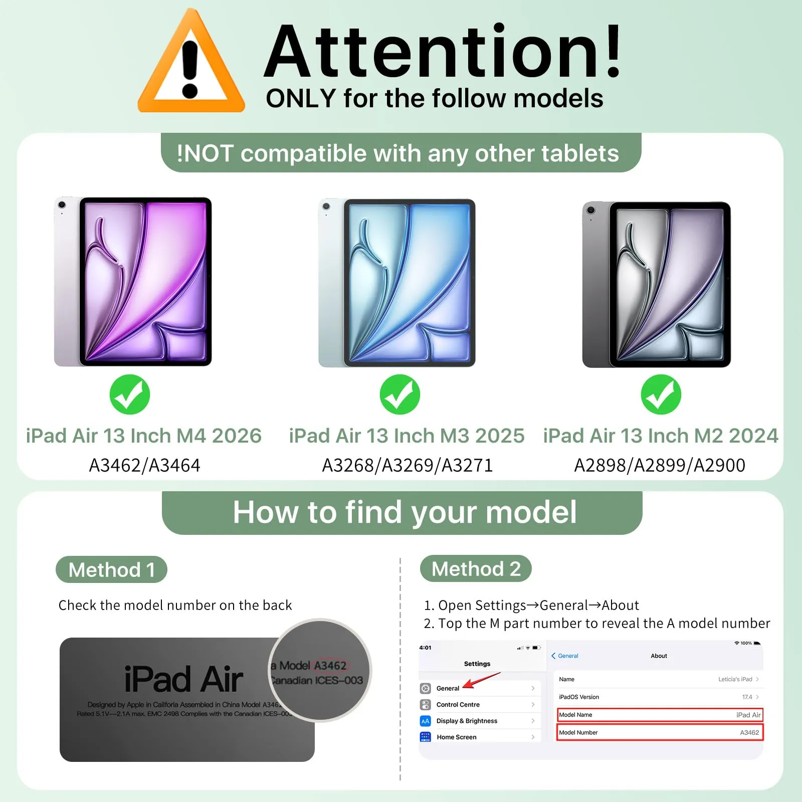 MoKo Cover per iPad Air 13 Pollici Case (M4/M3/M2) con Portapenna - immagine 2
