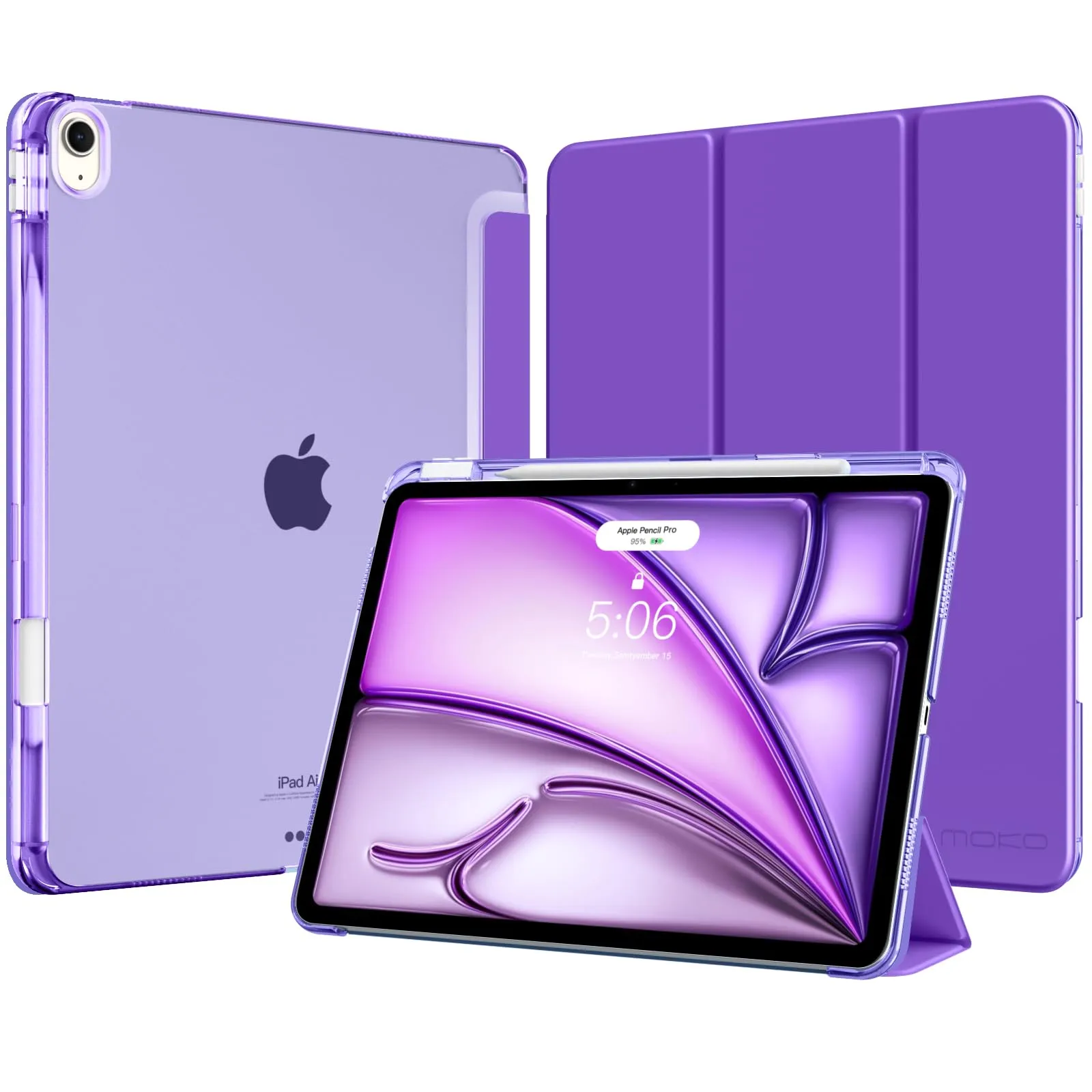 MoKo Cover per iPad Air 13 Pollici Case (M4/M3/M2) con Portapenna - immagine 1