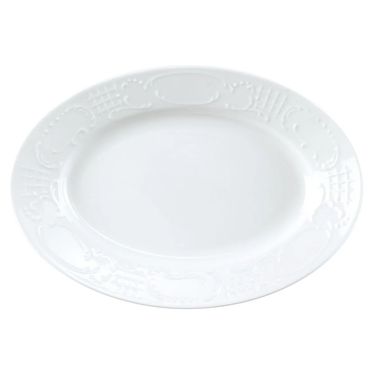 6x PULSIVA Piatto Sinfonie; 32x23x4.5 cm (LxLxH); bianco; ovale; 6 pz. / Pacco - immagine 1