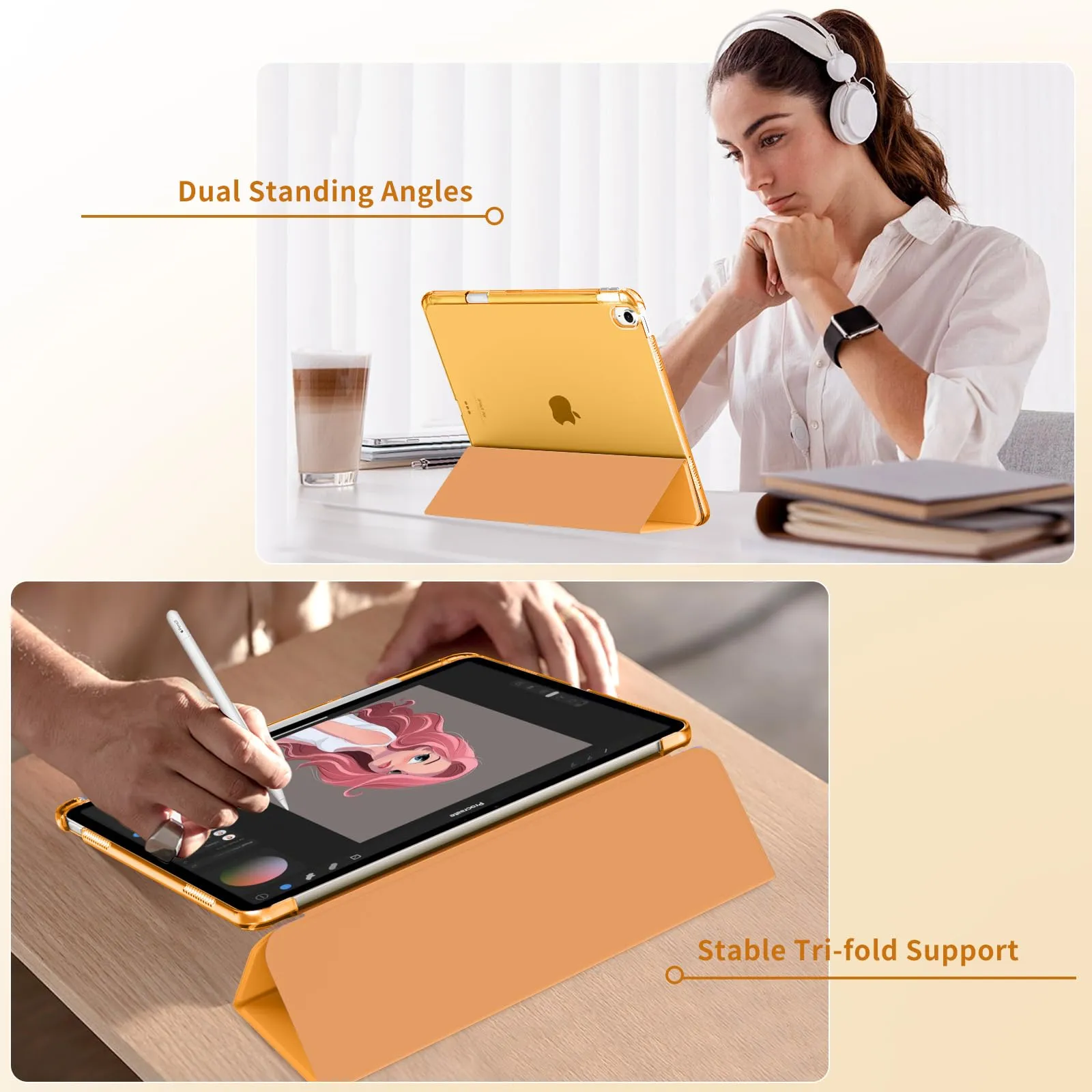 MoKo Cover per iPad Air 13 Pollici Case (M4/M3/M2) con Portapenna - immagine 4