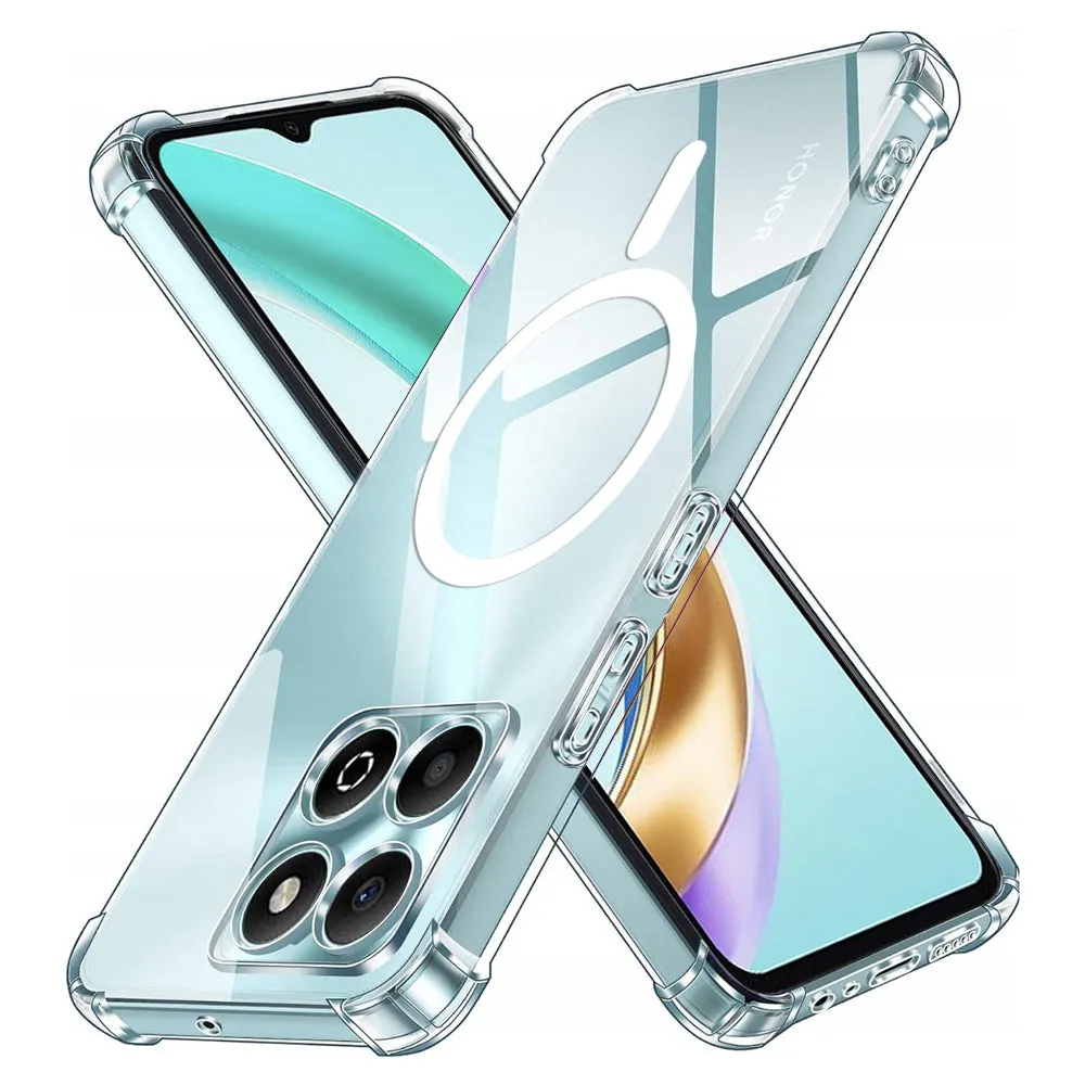 Custodia MagSafe per Honor X6b, Techsuit, Antiurto, Trasparente - immagine 1
