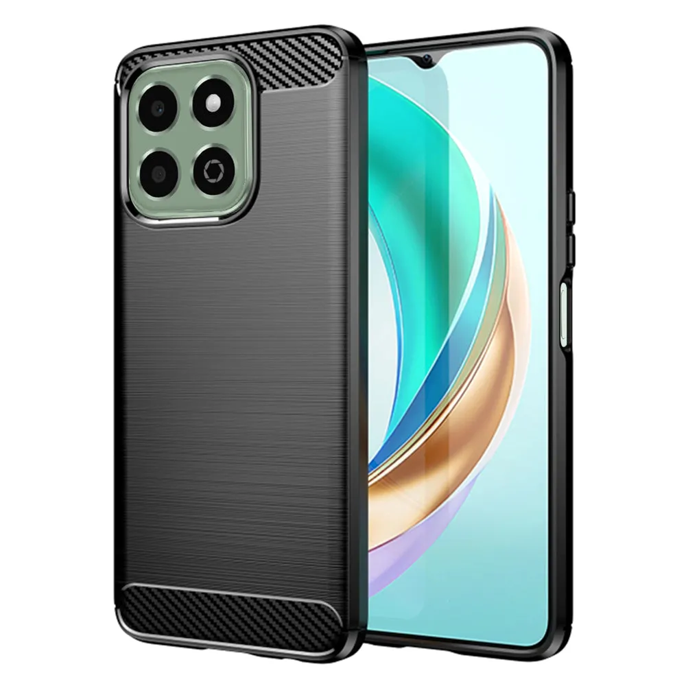 Custodia per Honor X6b, Techsuit, Carbonio, Nera - immagine 1