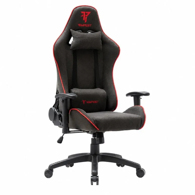 Sedia Gaming Tempest Vanquish Tela Traspirante Nero/Rosso - immagine 1