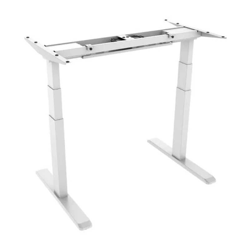 Base per scrivania motorizzata Kimex regolabile in altezza 62-128 cm Bianco, Connected - immagine 1