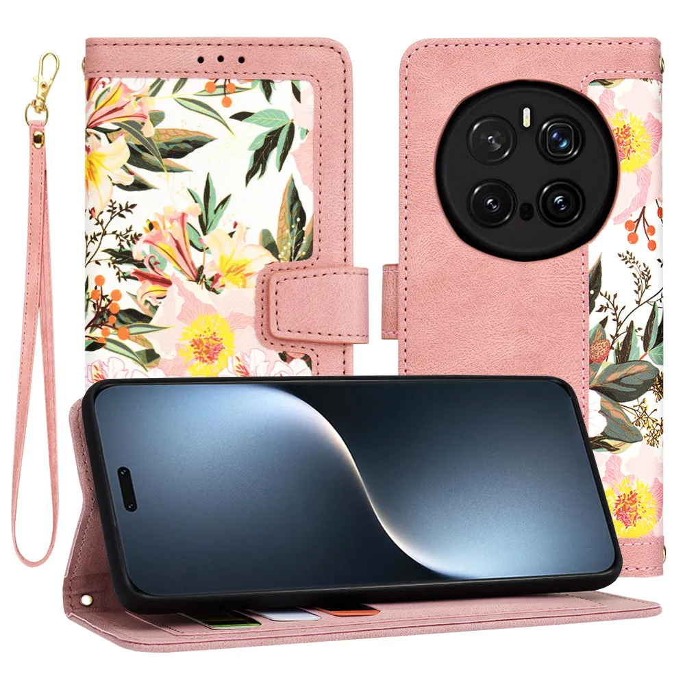 Custodia per Honor Magic7 Pro, Techsuit, FlipCraft, Rosa - immagine 1