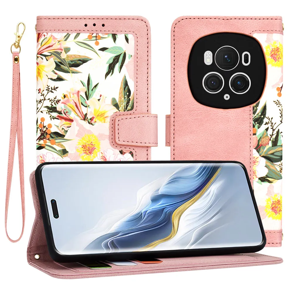 Custodia per Honor Magic6 Pro, Techsuit, FlipCraft, Rosa - immagine 1