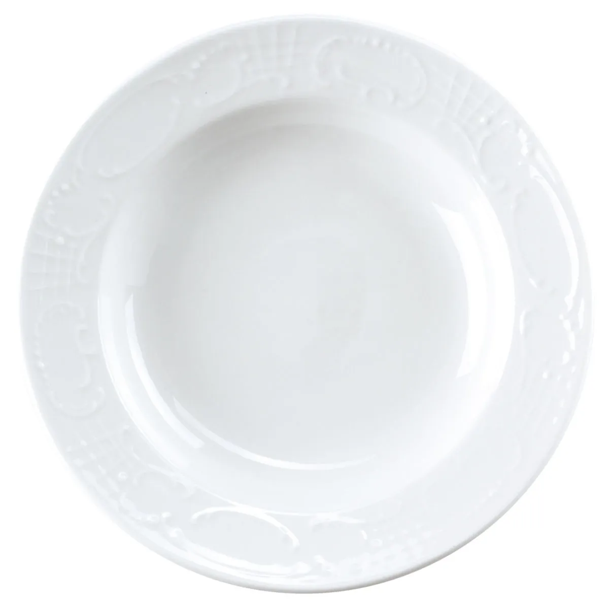 6x PULSIVA Piatto Sinfonie fondo; 200 ml, 19x3.5 cm (ØxH); bianco; rotonda; 6 pz. / Pacco - immagine 1