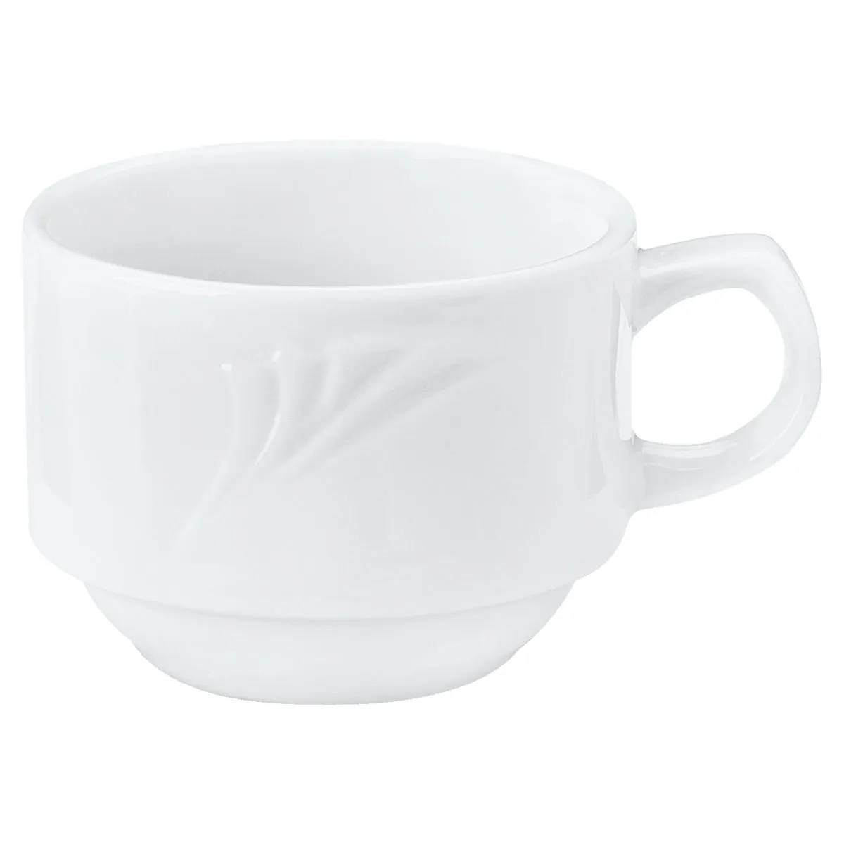 6x PULSIVA Tazza espresso Swing; 100 ml, 6.5x4.9 cm (ØxH); bianco; rotonda; 6 pz. / Pacco - immagine 1