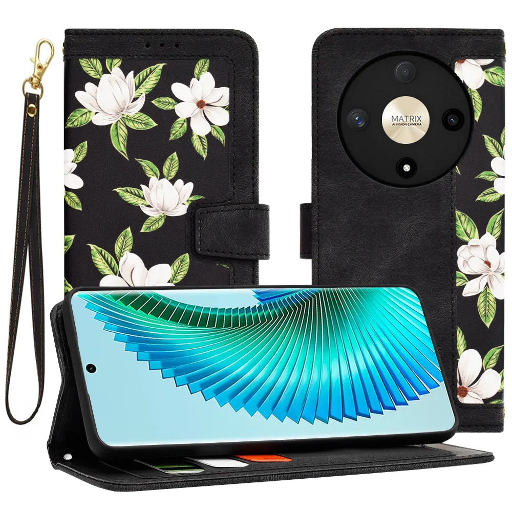 Custodia per Honor Magic6 Lite, Techsuit, FlipCraft, Nera - immagine 1